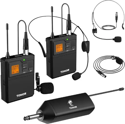 Dual Microphone (Two Microphones - One Receiver)