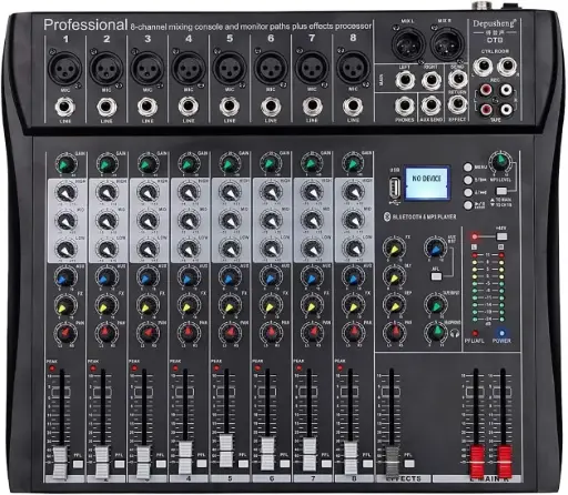 Professional Mixer 8-Channel